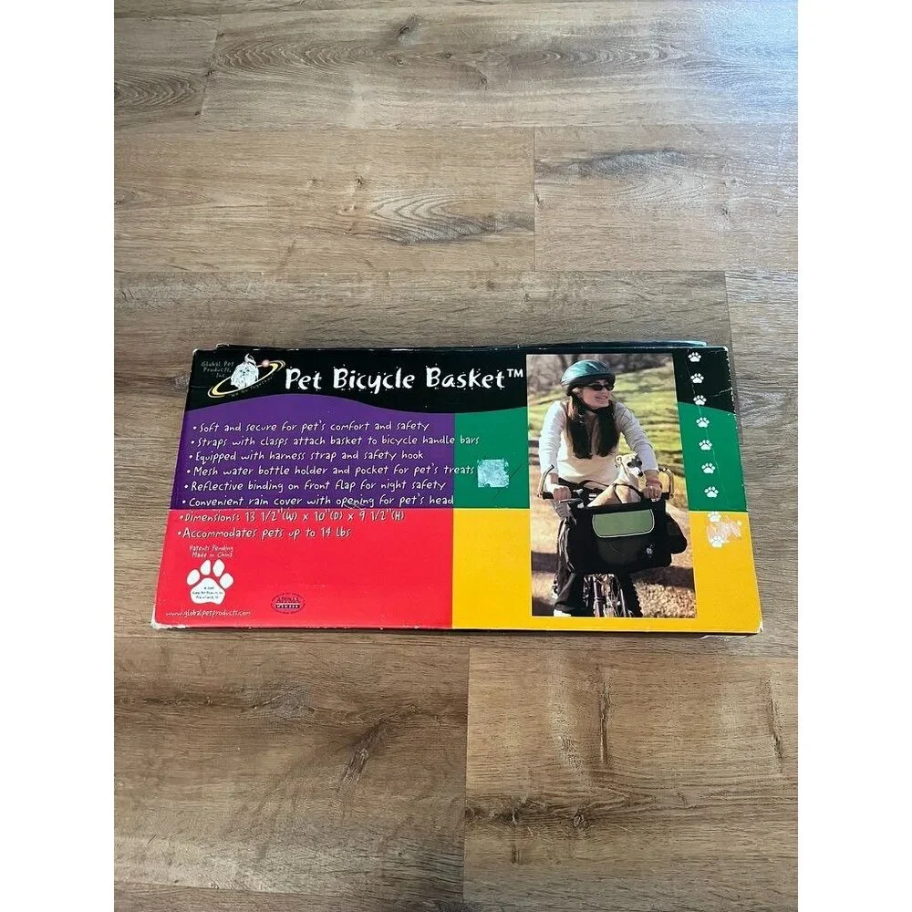 NEW Pet Bicycle Basket For Small Pets Up To 14 Lbs Soft & Secure With Clips To A - Picture 1 of 12